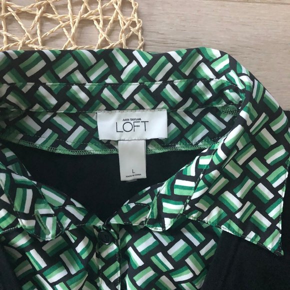 Ann Taylor LOFT Short Sleeve Black Sweater - Picture 8 of 9